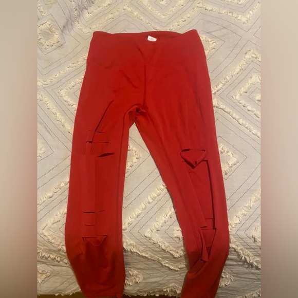 Zyia Red Slash leggings - Picture 1 of 2